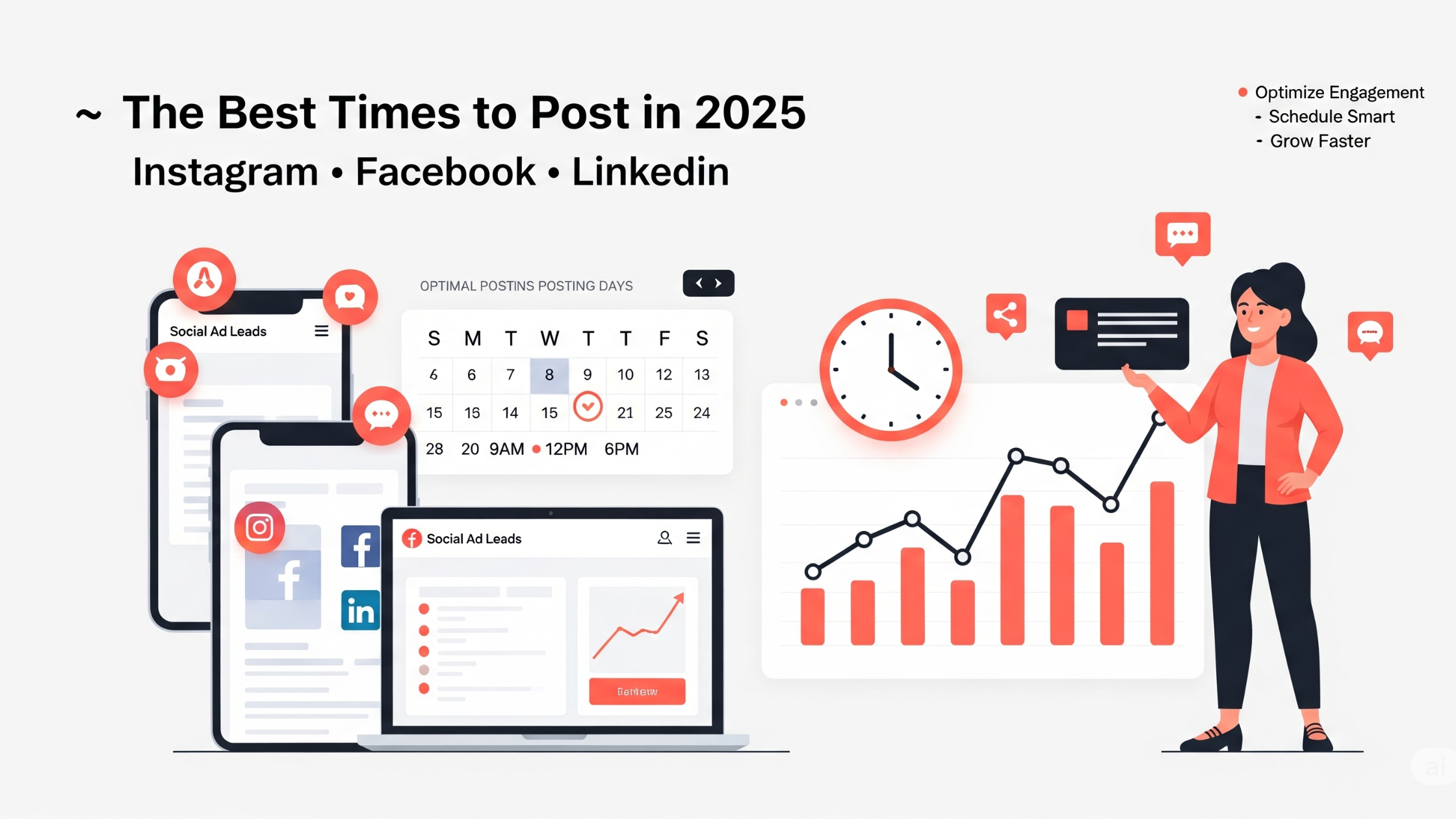 The Best Times to Post on Instagram, Facebook & LinkedIn in 2025