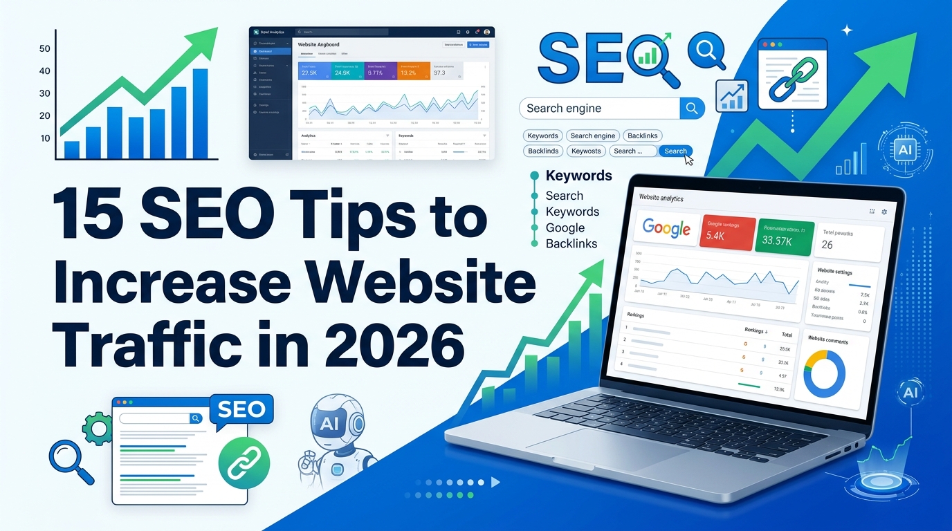 15 SEO Tips to Increase Website Traffic in 2026